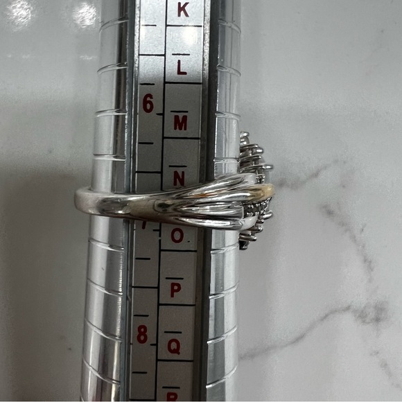 Opal 10K Gold and Sterling Diamond Pendant and Ring - Picture 9 of 9